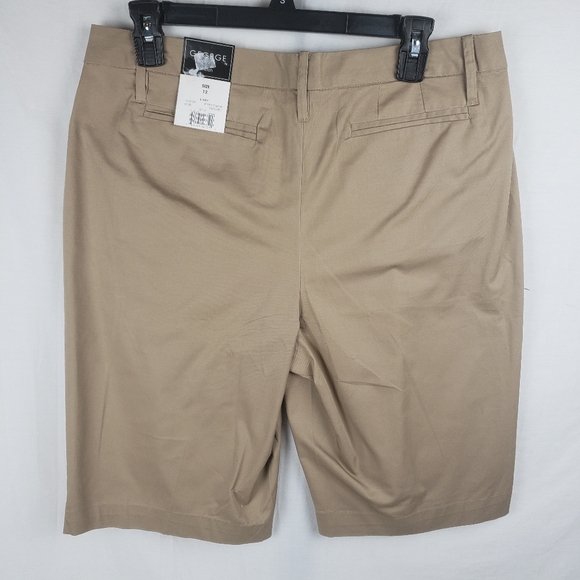 NWT George Women's Khaki Bernuda Shorts Sz 12 - Picture 3 of 8